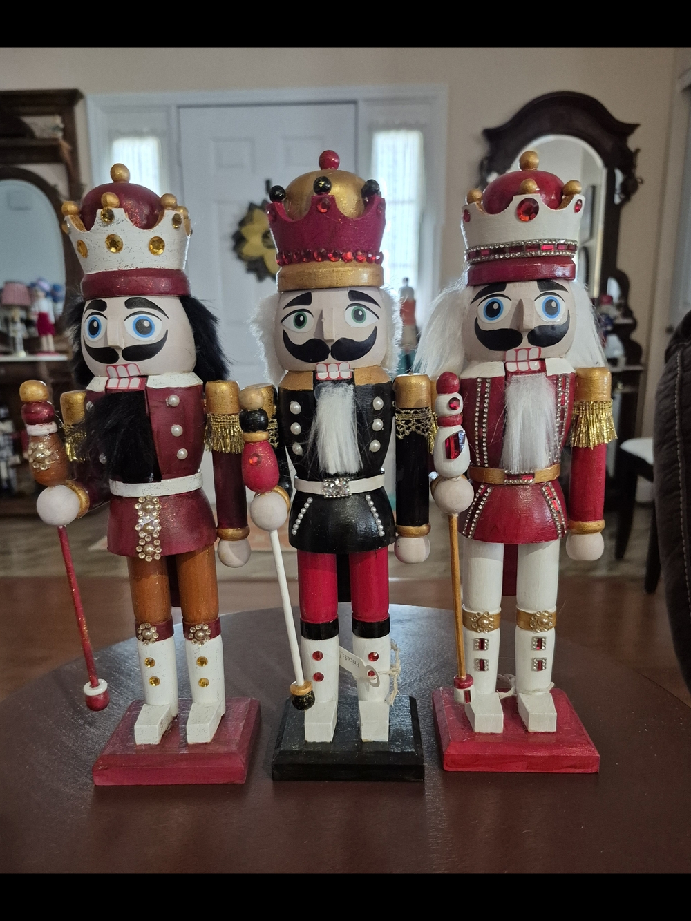 Holiday Nutcracker Soldier Figurine - Red, Black & White